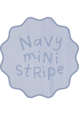 Navy Mini Stripe