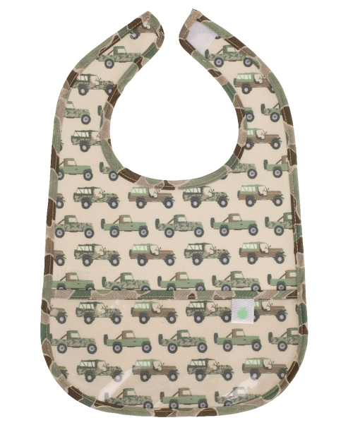 The Wipe It Bib in Jeeps