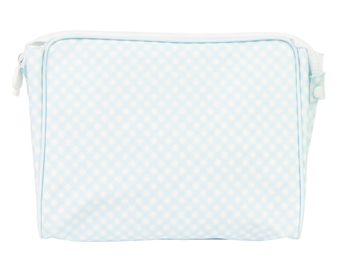 The Go Bag in Blue Gingham