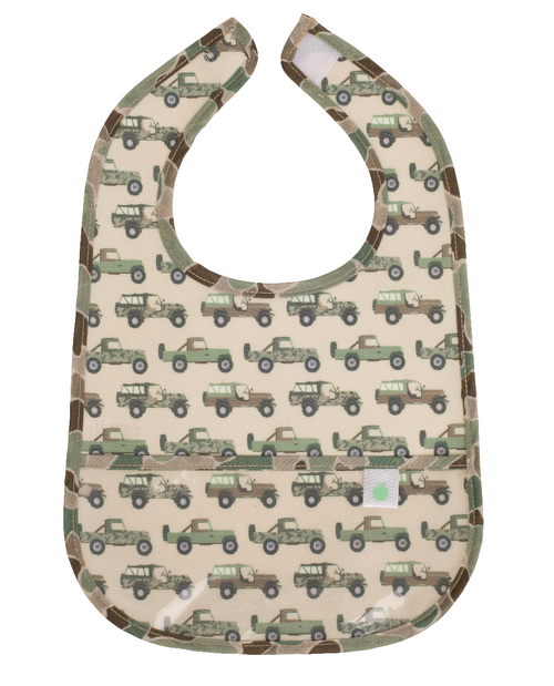 The Wipe It Bib in Jeeps