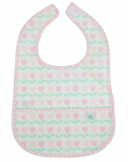 The Wipe It Bib in Tulips