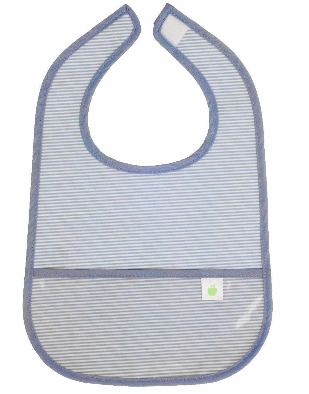 The Wipe It Bib in Navy Mini Stripe