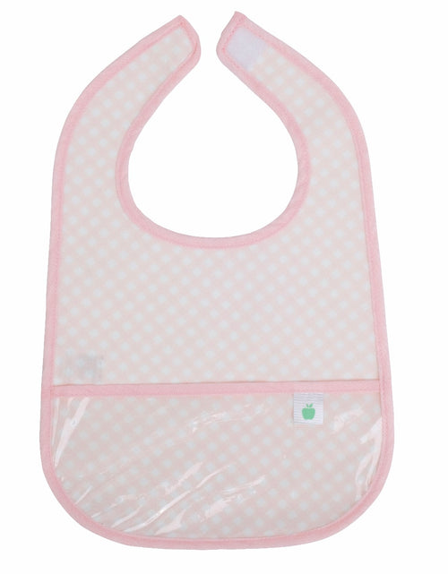 The Wipe It Bib in Pink Gingham