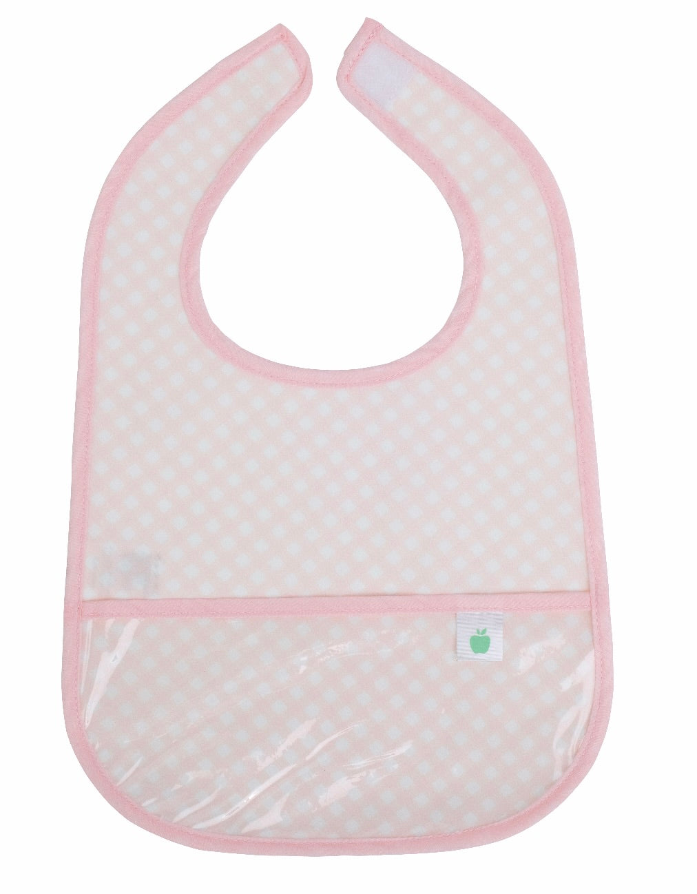 The Wipe It Bib in Pink Gingham