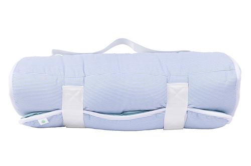 The Nap Mat in Navy Mini Stripe