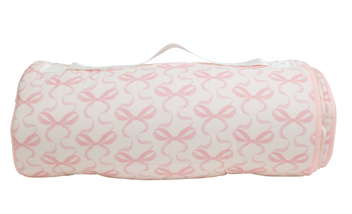 The Nap Mat in Bows on Pink