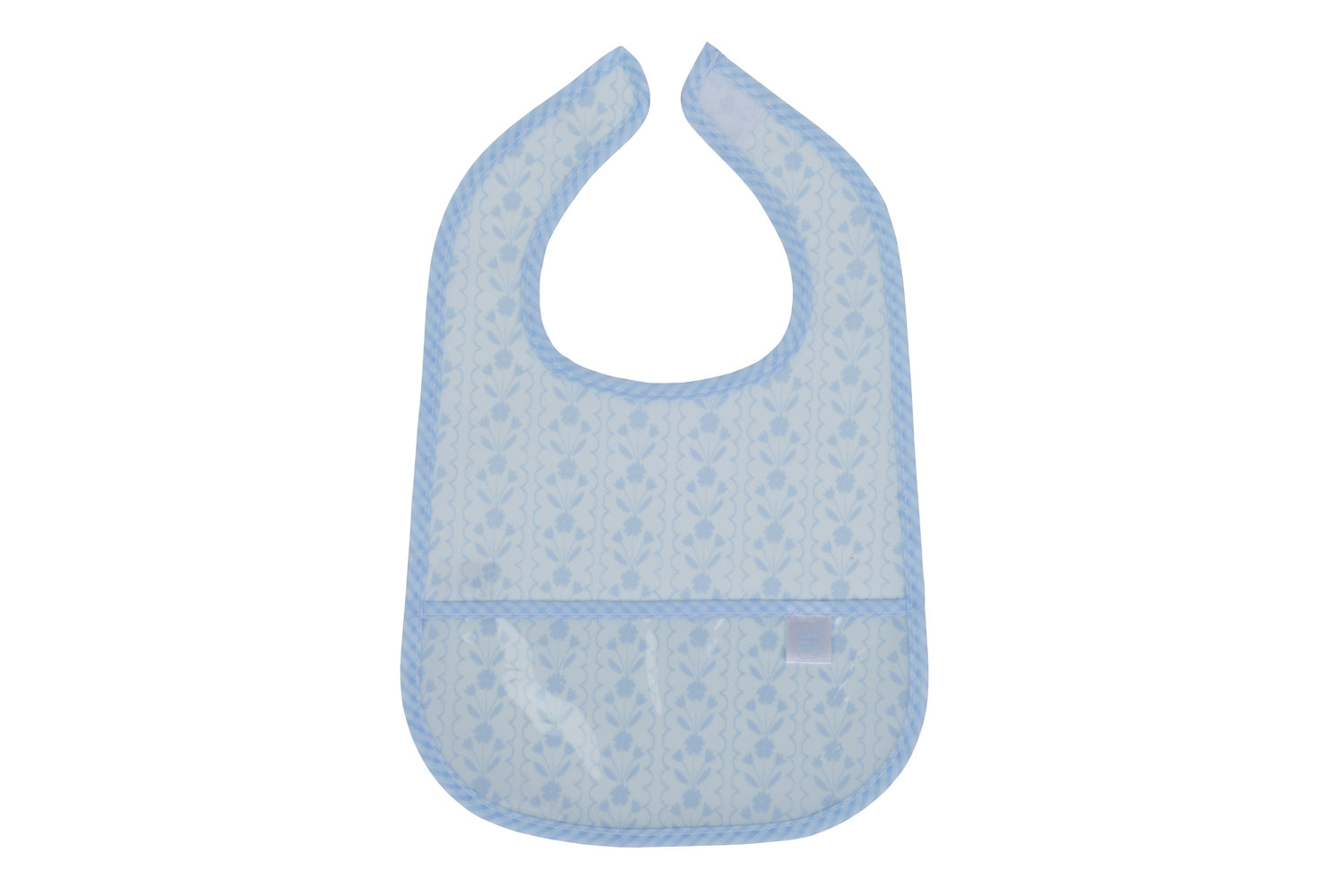 The Wipe It Bib in Bluebell Floral