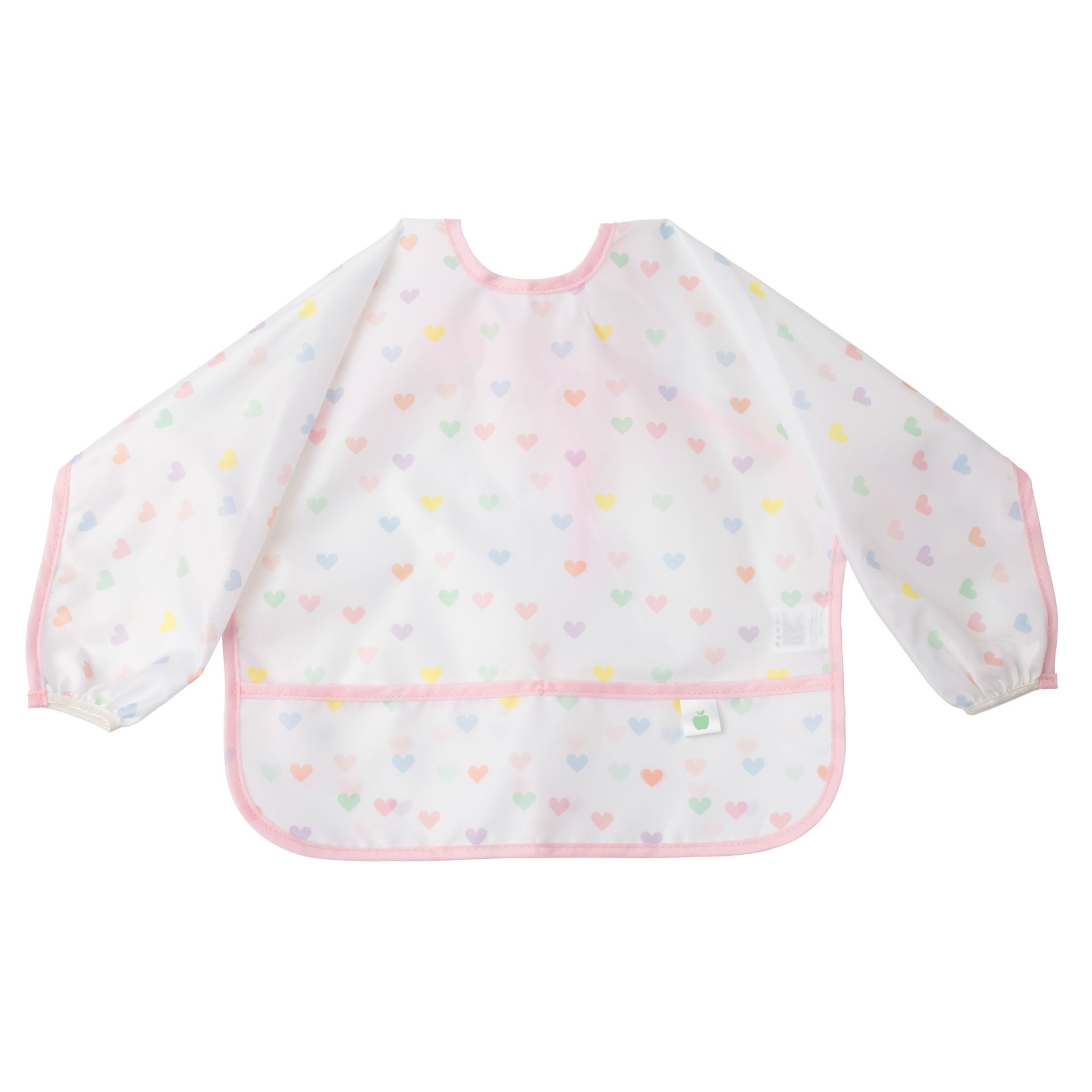 The Cover Everything Bib in Hearts