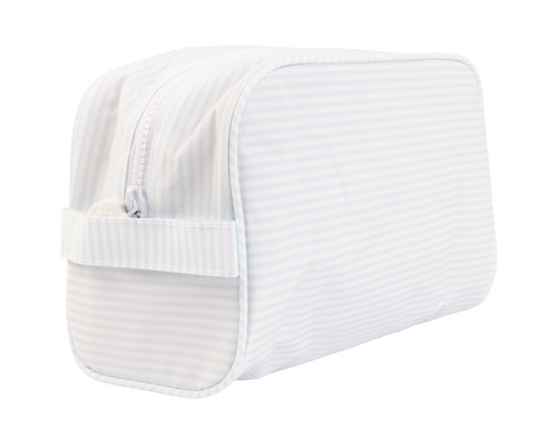 The Dopp Kit in Light Blue Stripe